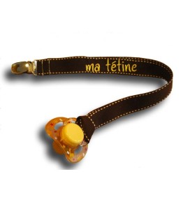 Attache tétine chcolat