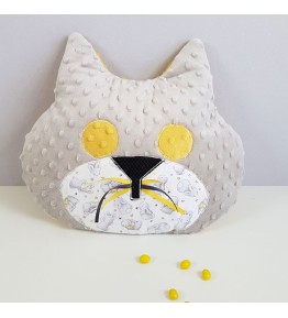 Coussin Range Pyjama Chat - Modèle Lapinou