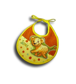 bavoir naissance jungle multicolore lion