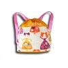 sac à dos maternelle - Princesse. Haut du sac orange.