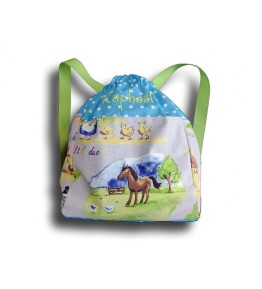 Sac à dos enfant Maternelle - Motif Campagne
