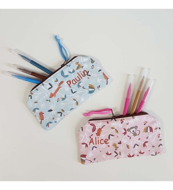 Trousse Ecole Maternelle Personnalisée - Motif Petits Zanimos